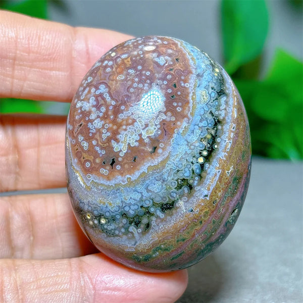 Ocean Jasper Palm Stone-ToShay.org