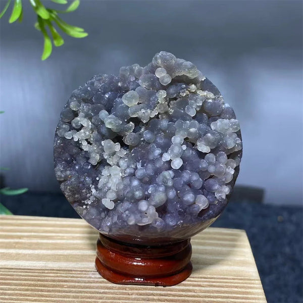Purple Grape Agate Ball-ToShay.org