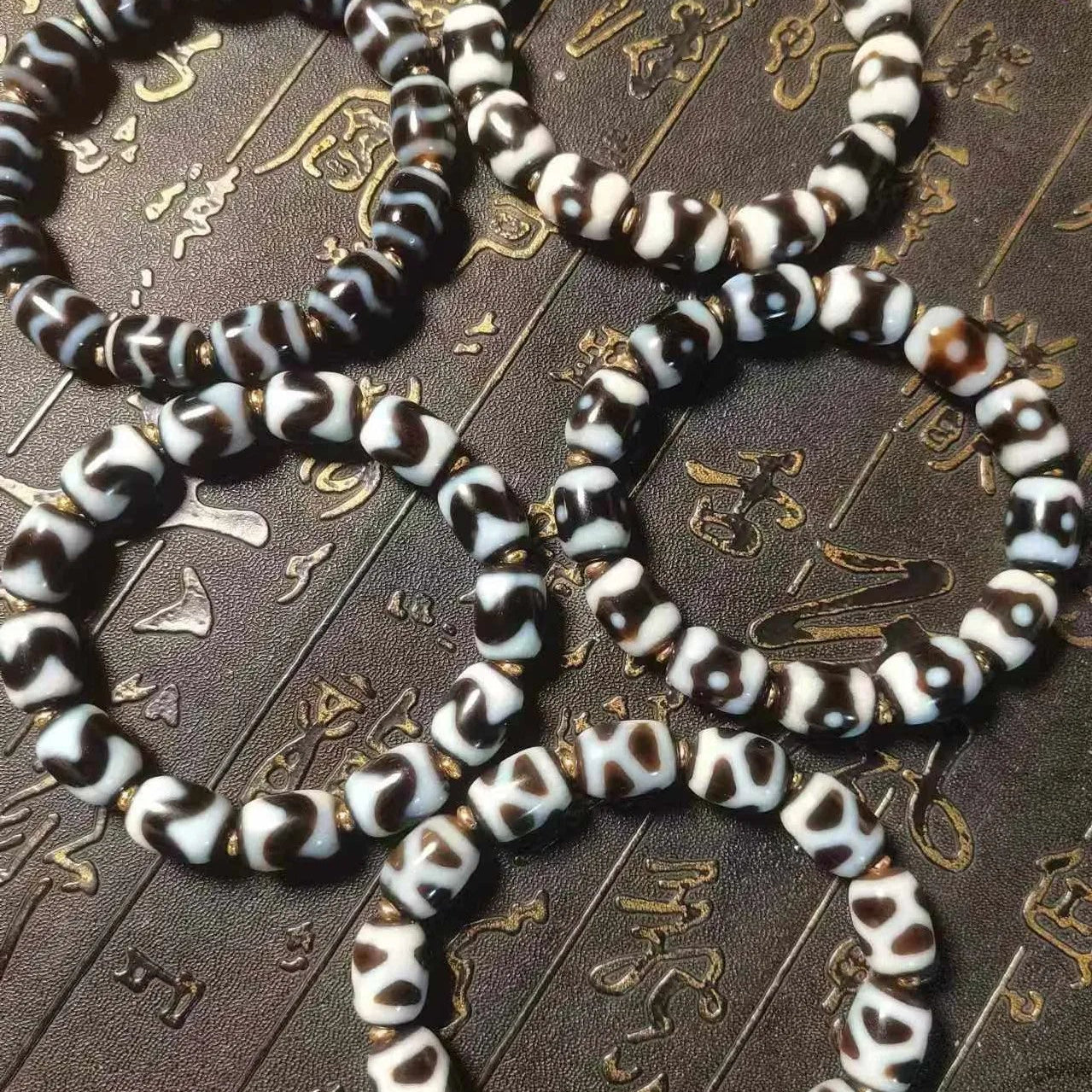 Tibetan Agate Dzi Bracelet-ToShay.org