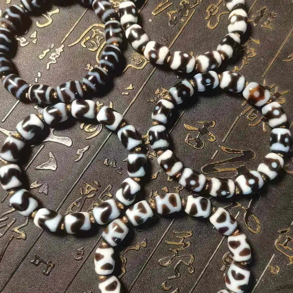Tibetan Agate Dzi Bracelet-ToShay.org