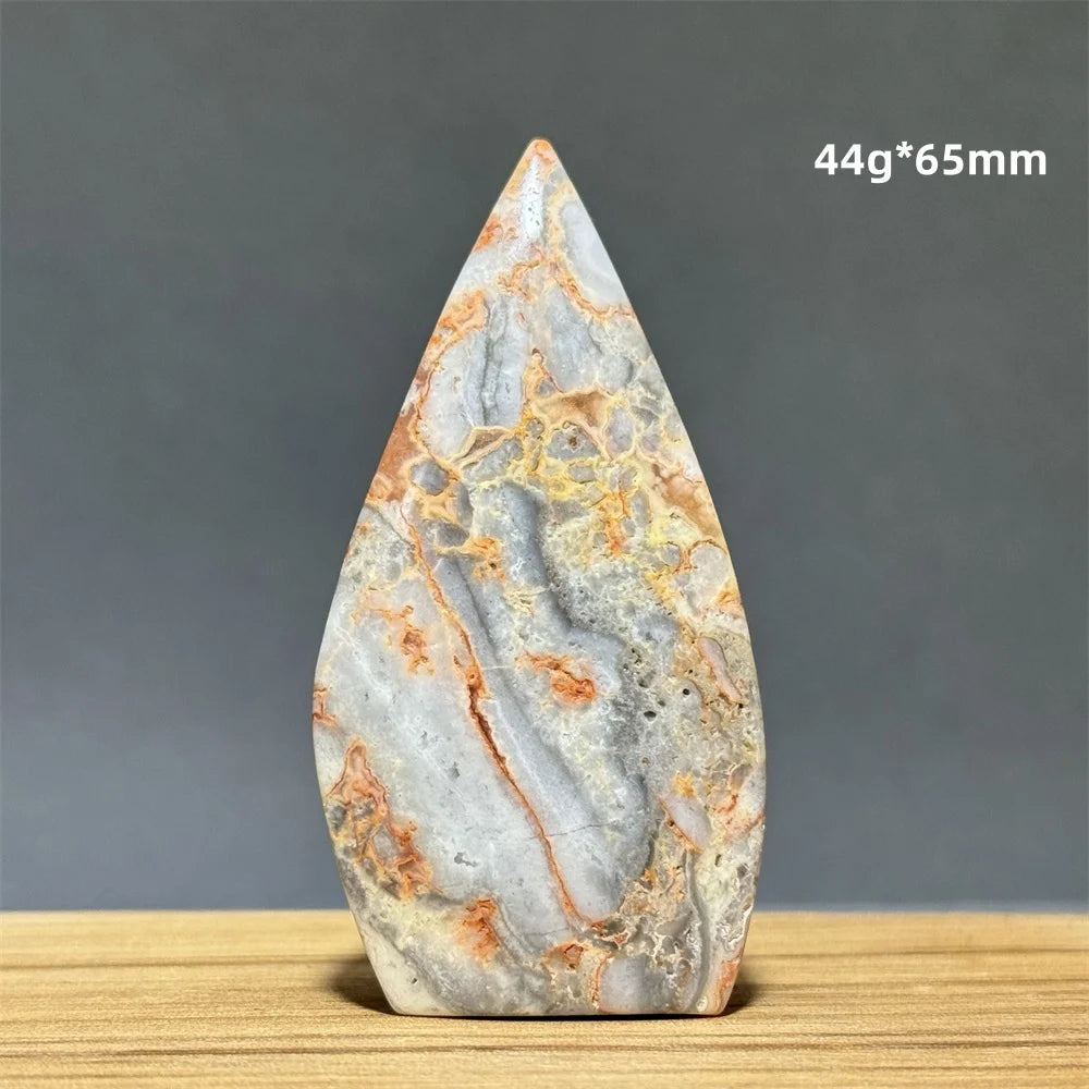 Yellow Crazy Agate Torch-ToShay.org