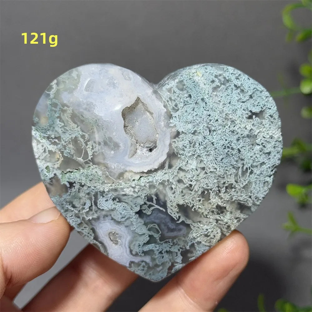Green Moss Agate Heart-ToShay.org