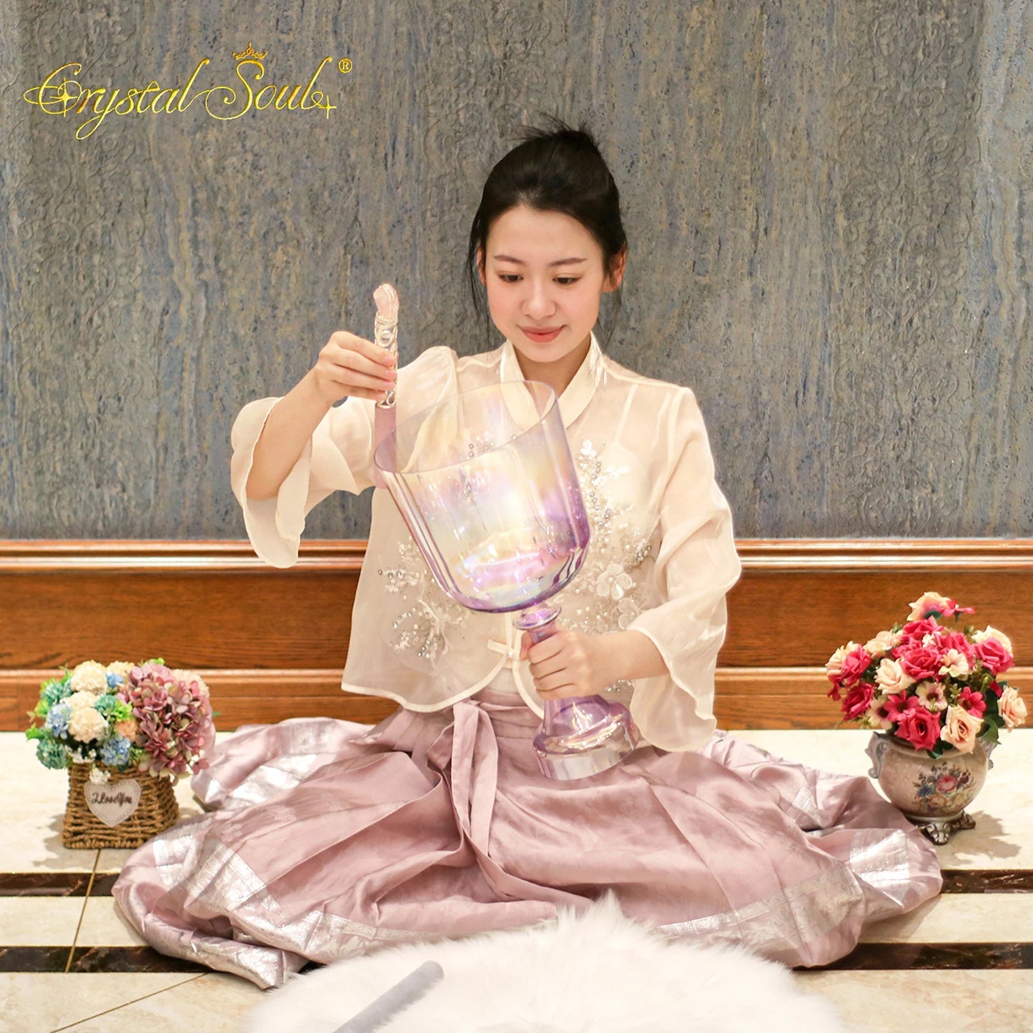 Purple Aurora Singing Chalice-ToShay.org