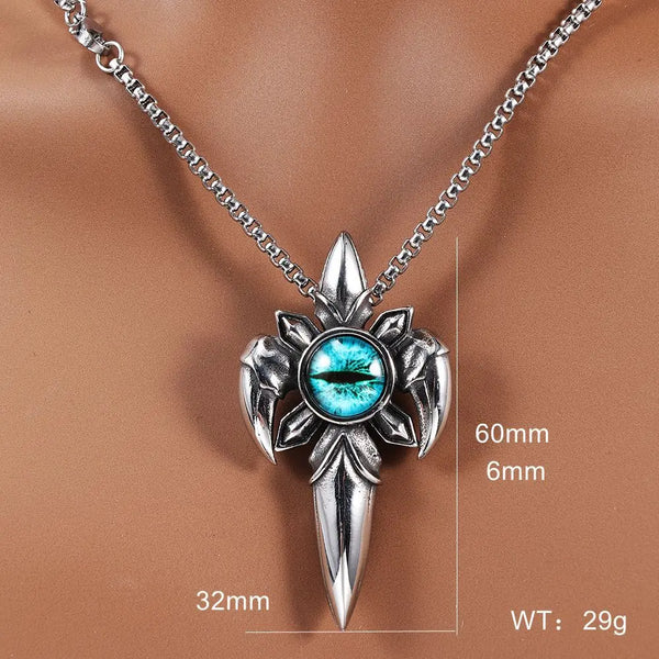 Blue Eye Steel Pendant-ToShay.org