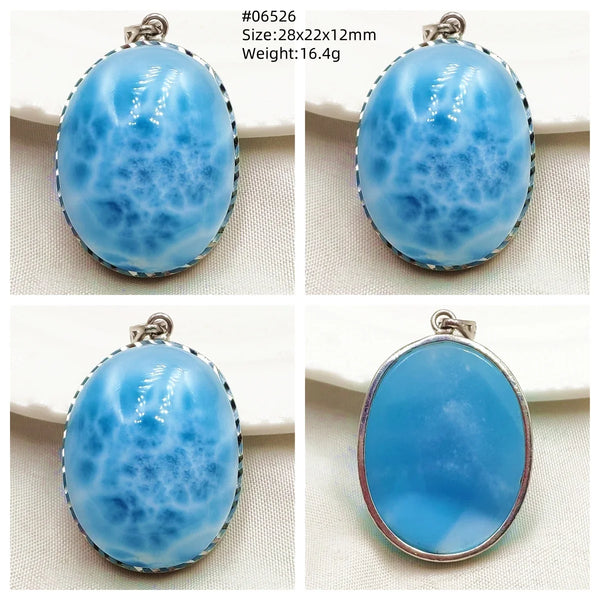 Blue Larimar Pendant-ToShay.org
