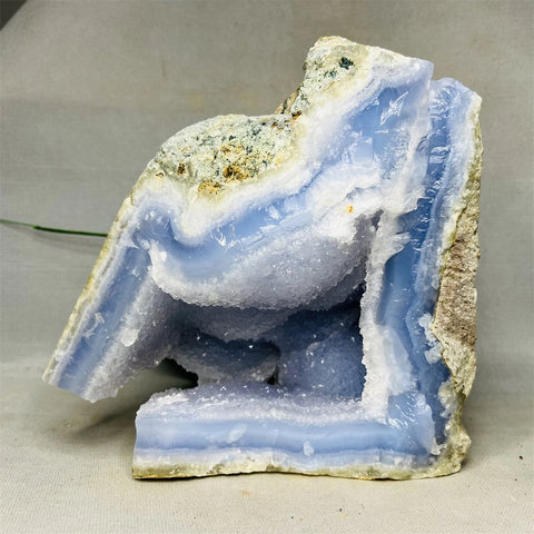 Blue Lace Agate Geode-ToShay.org