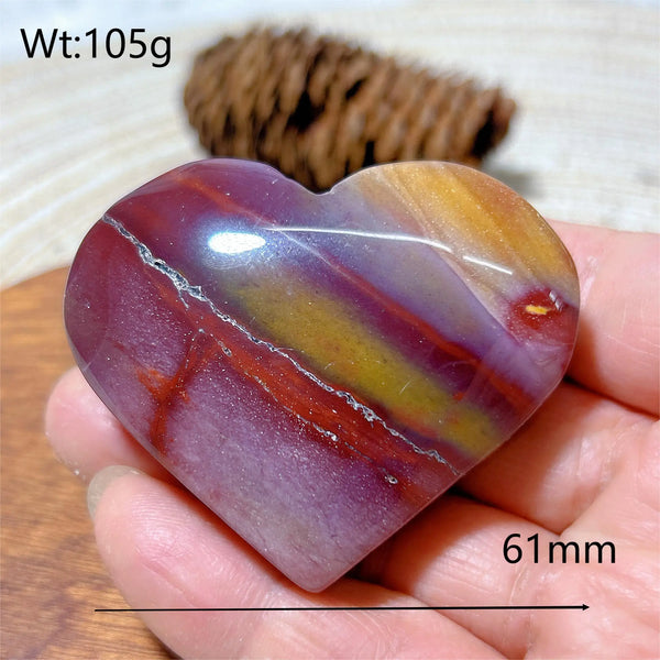 Yellow Mookaite Hearts-ToShay.org