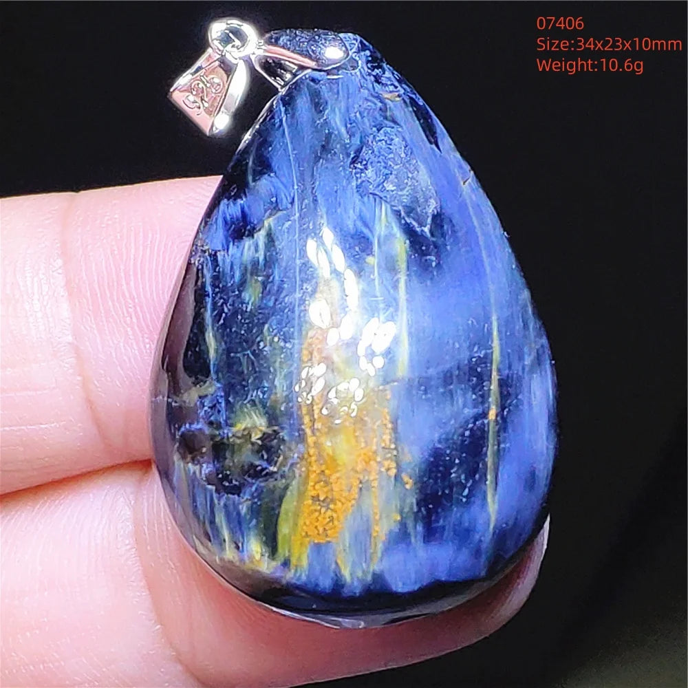 Blue Pietersite Pendant-ToShay.org