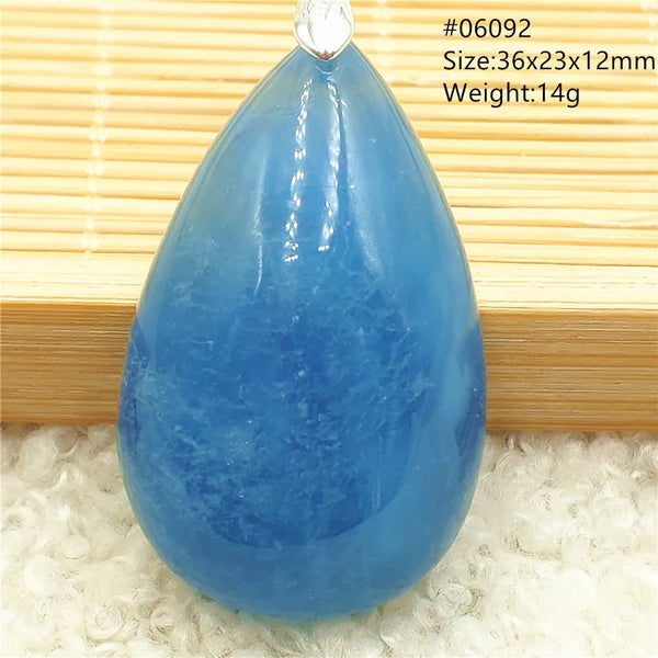 Blue Aquamarine Quartz Pendant-ToShay.org
