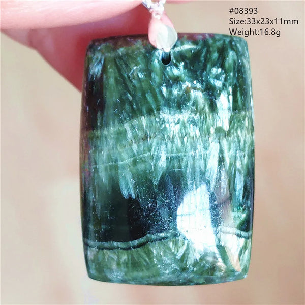 Green Seraphinite Pendant-ToShay.org