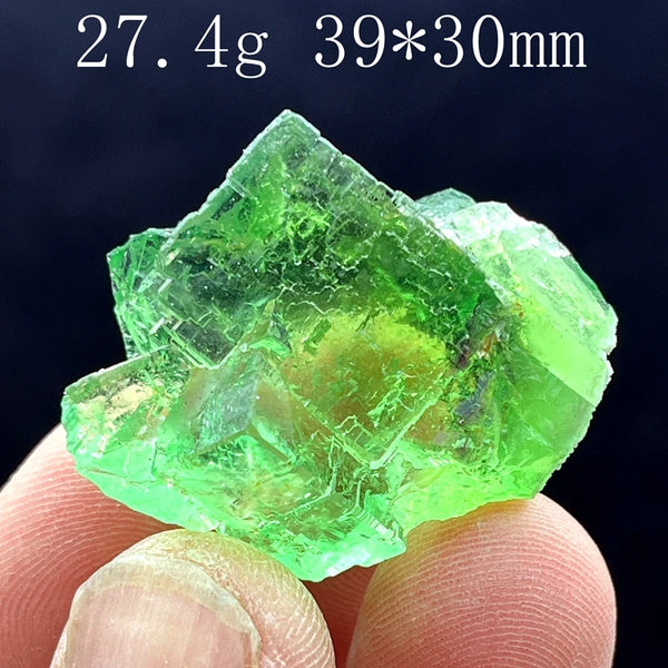 Green Fluorescent Calcite Crystal-ToShay.org