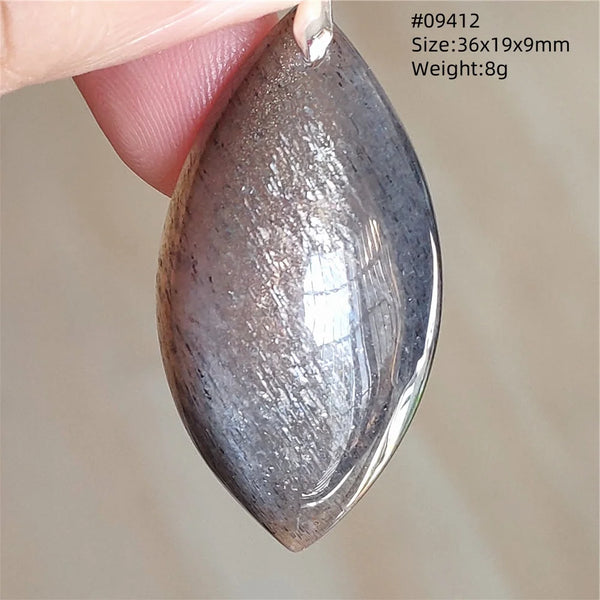 Black Moonstone Sunstone Pendant-ToShay.org