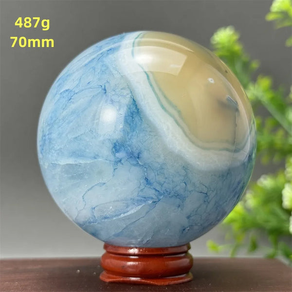 Blue Agate Ball-ToShay.org