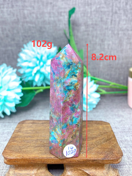 Pink Ruby Fuchsite Crystal Point-ToShay.org