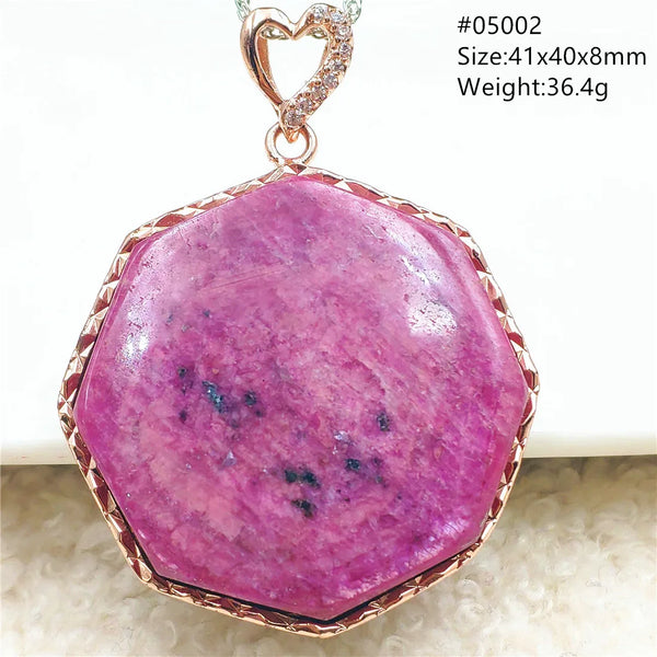 Red Ruby Zoisite Pendant-ToShay.org