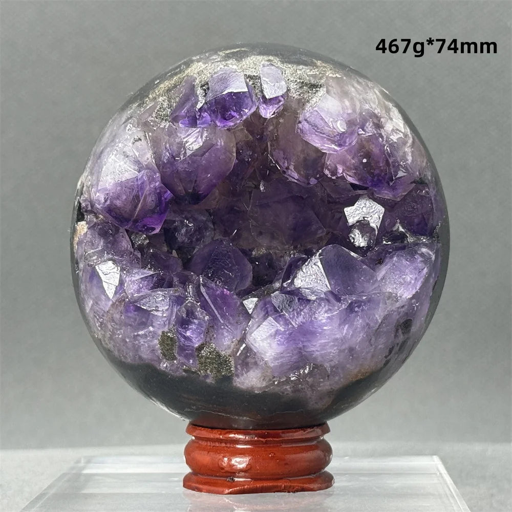 Purple Amethyst Cluster Ball-ToShay.org