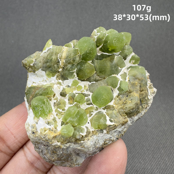 Green Peridot Olivine Crystal-ToShay.org