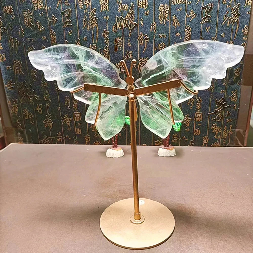 Green Fluorite Crystal Wings-ToShay.org