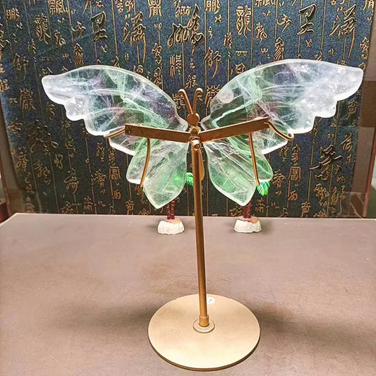 Green Fluorite Crystal Wings-ToShay.org