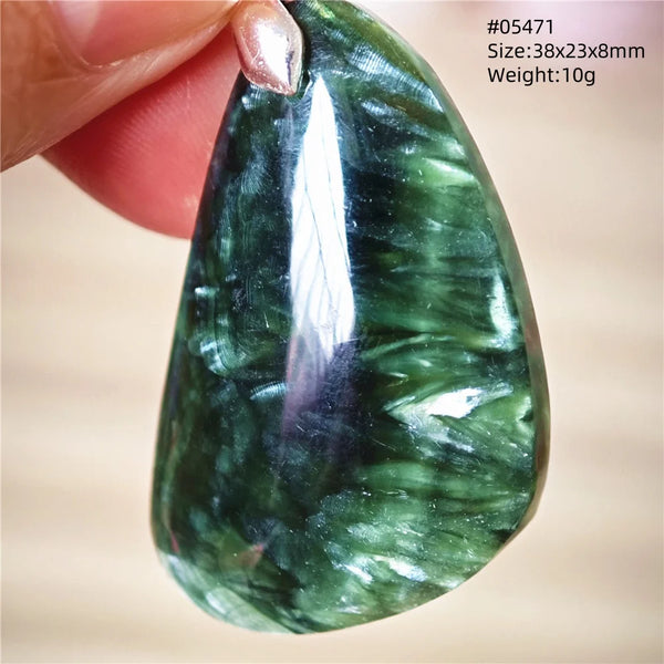Green Seraphinite Pendant-ToShay.org