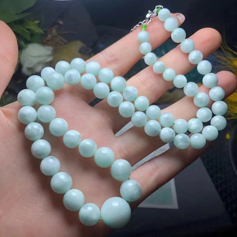 Blue Larimar Bead Necklace-ToShay.org