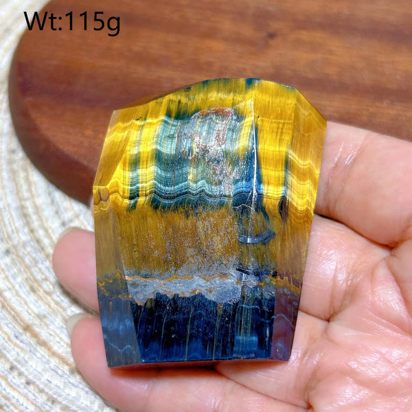Blue Yellow Tiger Eye Stone-ToShay.org