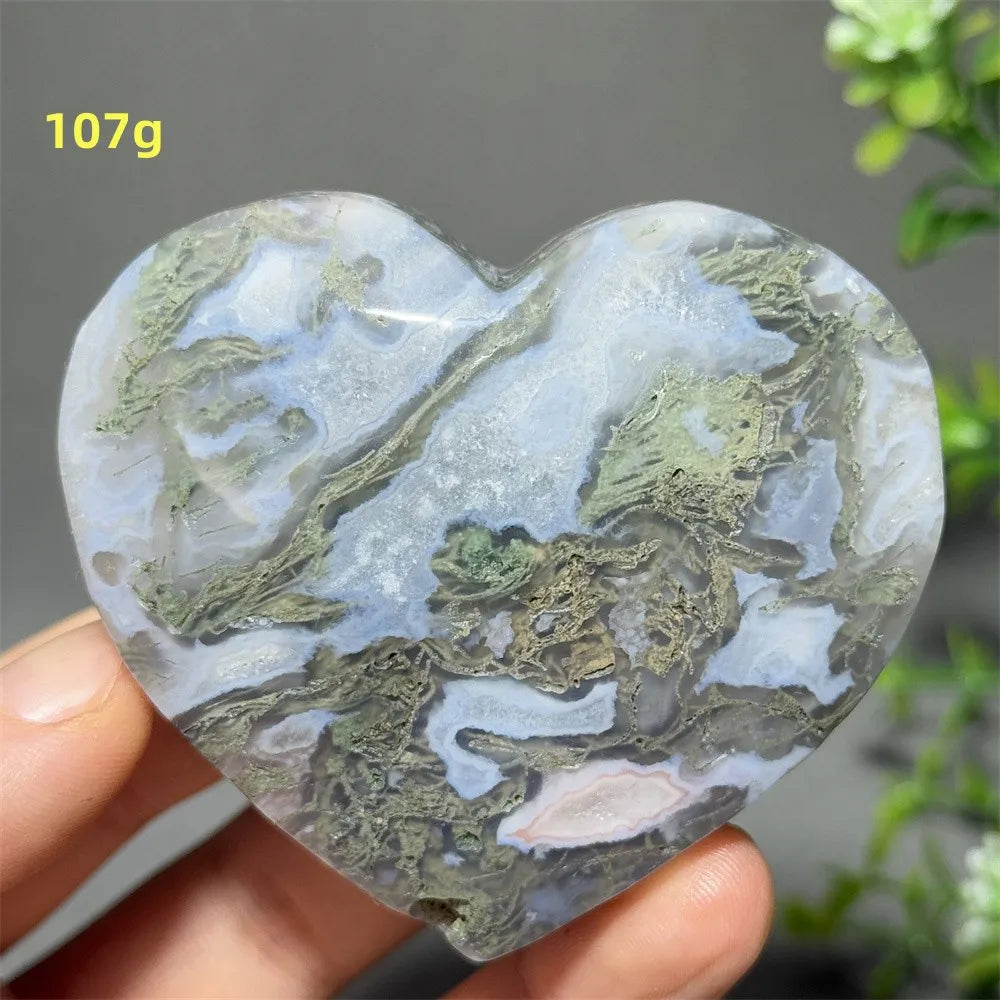 Green Moss Agate Heart-ToShay.org