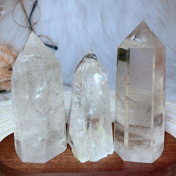 Clear Rainbow Quartz Point-ToShay.org