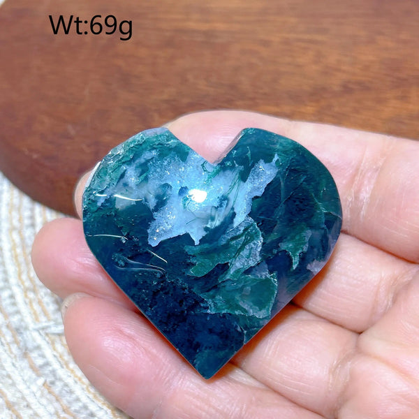 Green Moss Agate Heart-ToShay.org