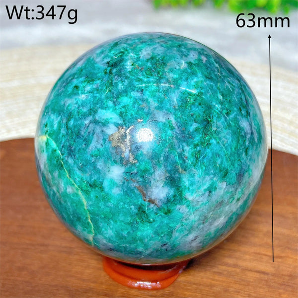 Green Jasper Pyrite Ball-ToShay.org