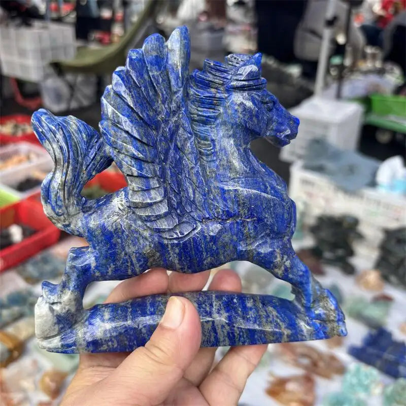 Blue Lapis Lazuli Flying Horse-ToShay.org