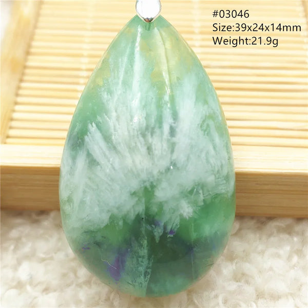 Green Blue Fluorite Pendant-ToShay.org