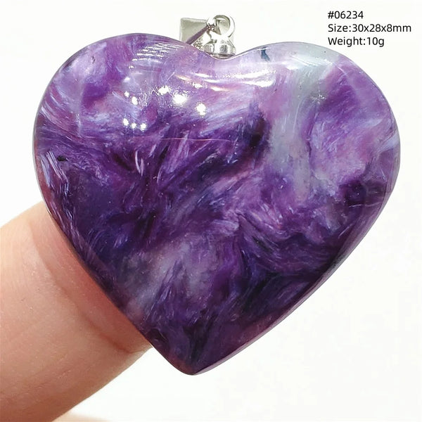 Purple Charoite Pendant-ToShay.org