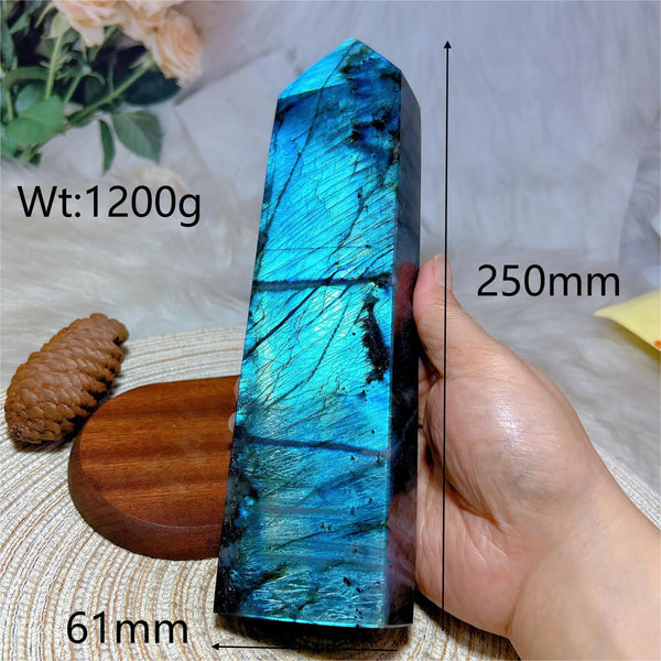 Blue Labradorite Tower Point-ToShay.org