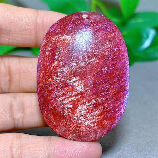 Red Moonstone Palm Stone-ToShay.org