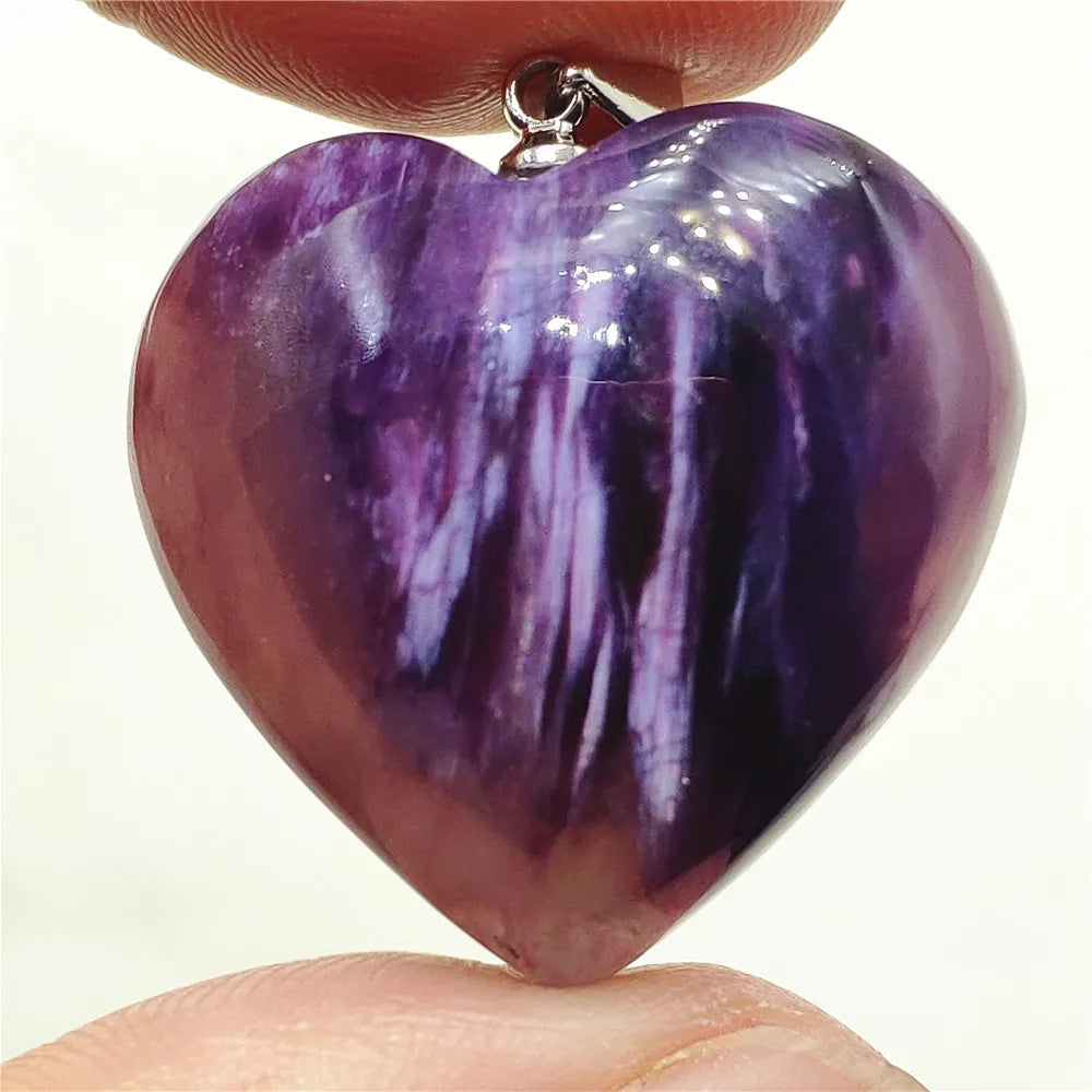 Purple Charoite Pendant-ToShay.org
