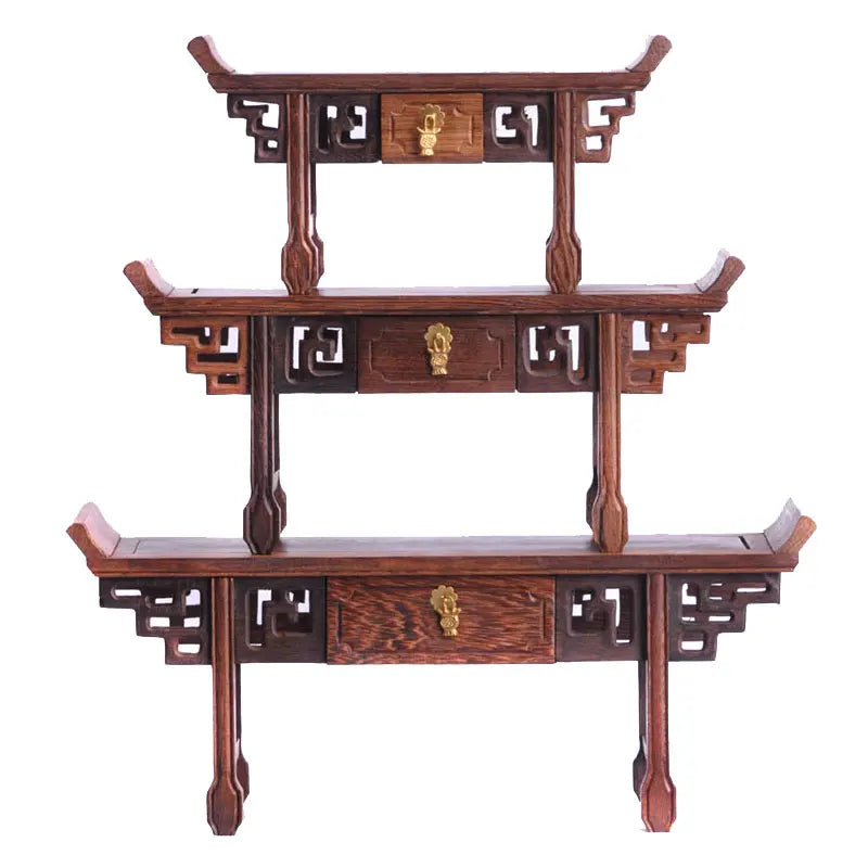 Redwood Display Table Stand-ToShay.org