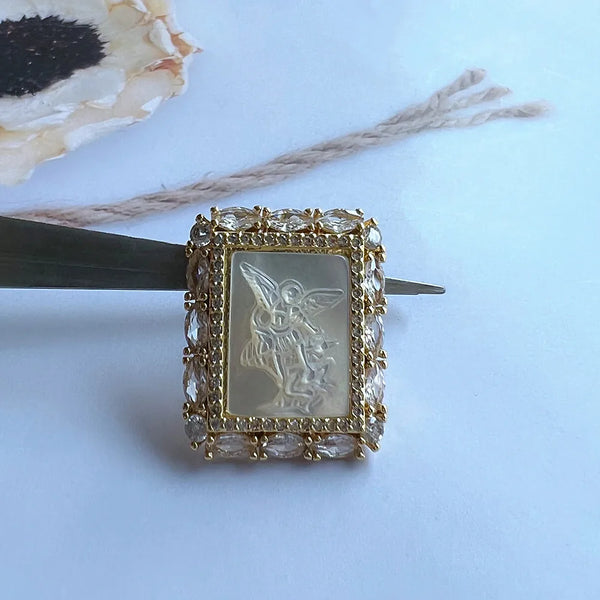 White Pearl Shell Pendant-ToShay.org
