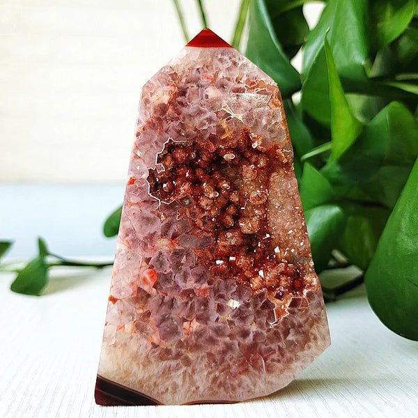 Red Agate Geode Tower-ToShay.org