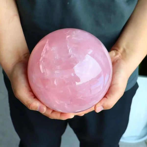 Pink Rose Quartz Crystal Ball-ToShay.org