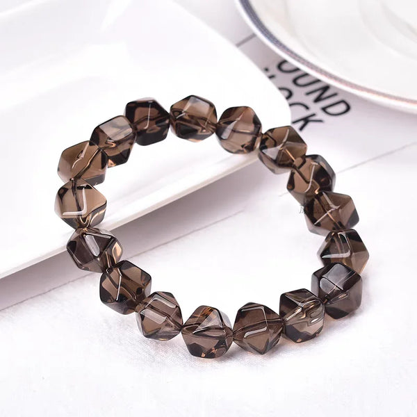 Brown Smoky Quartz Bracelet-ToShay.org