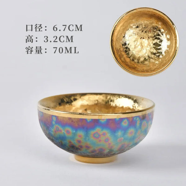 Gold Gilded Ceramic Cup-ToShay.org