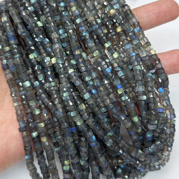 Blue Labradorite Rondelle Beads-ToShay.org