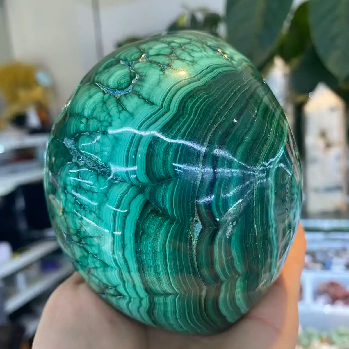 Green Malachite Skull-ToShay.org