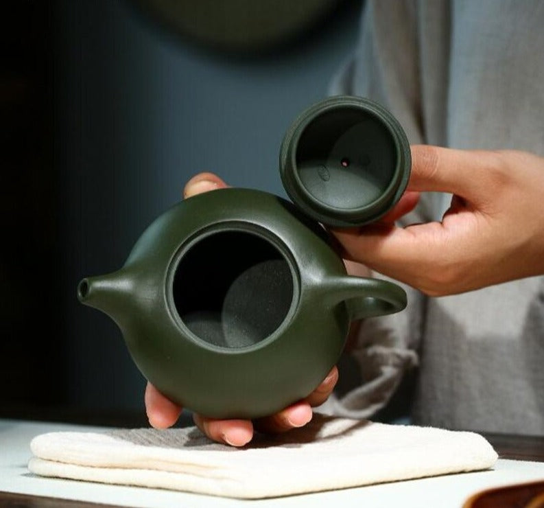 Green Clay Teapot-ToShay.org