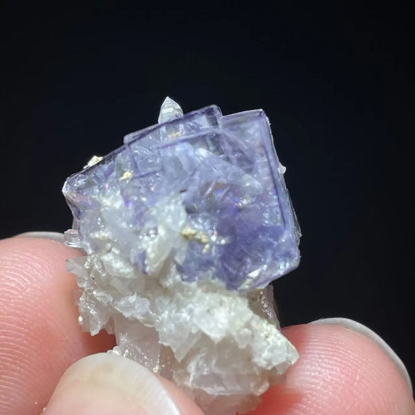 Purple Fluorite Mica Crystal-ToShay.org
