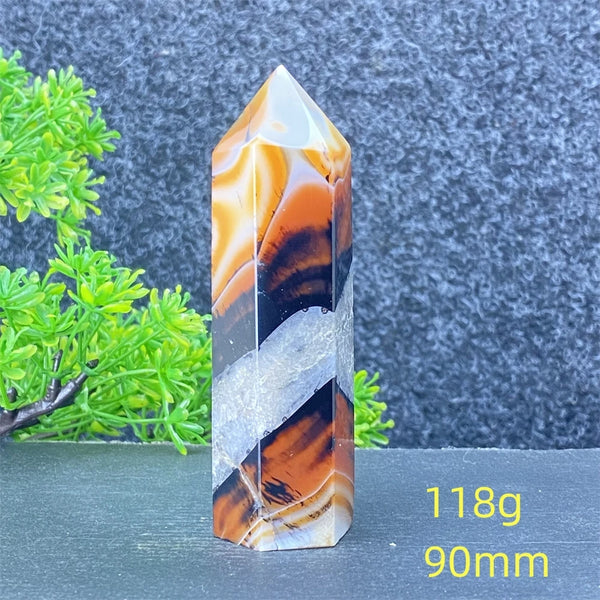 Black Red Striped Agate Point-ToShay.org