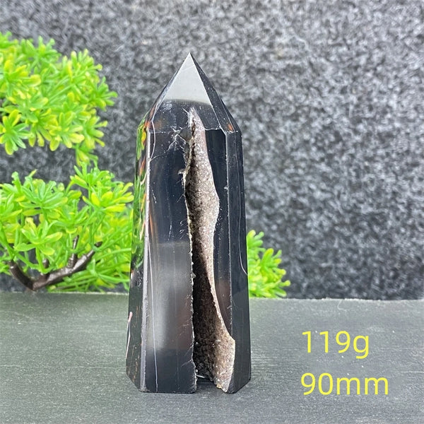 Black Red Striped Agate Point-ToShay.org