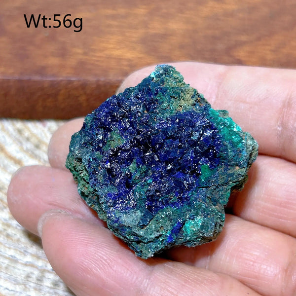 Blue Chrysocolla with Azurite Stone-ToShay.org