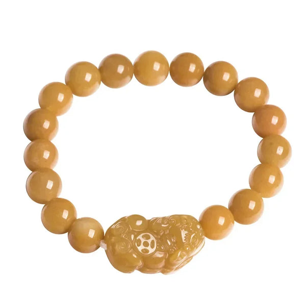 Yellow Jade Pixiu Bracelet-ToShay.org